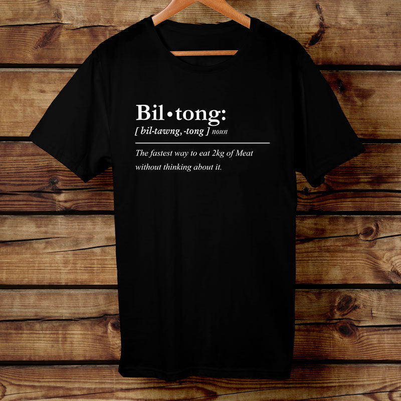 Funny Black Biltong Definition Tshirt 